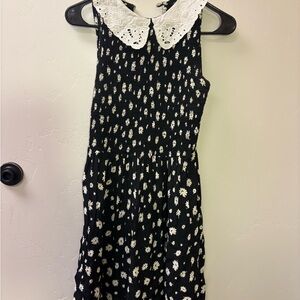Miss Selfridge Black and White Floral Mini Dress